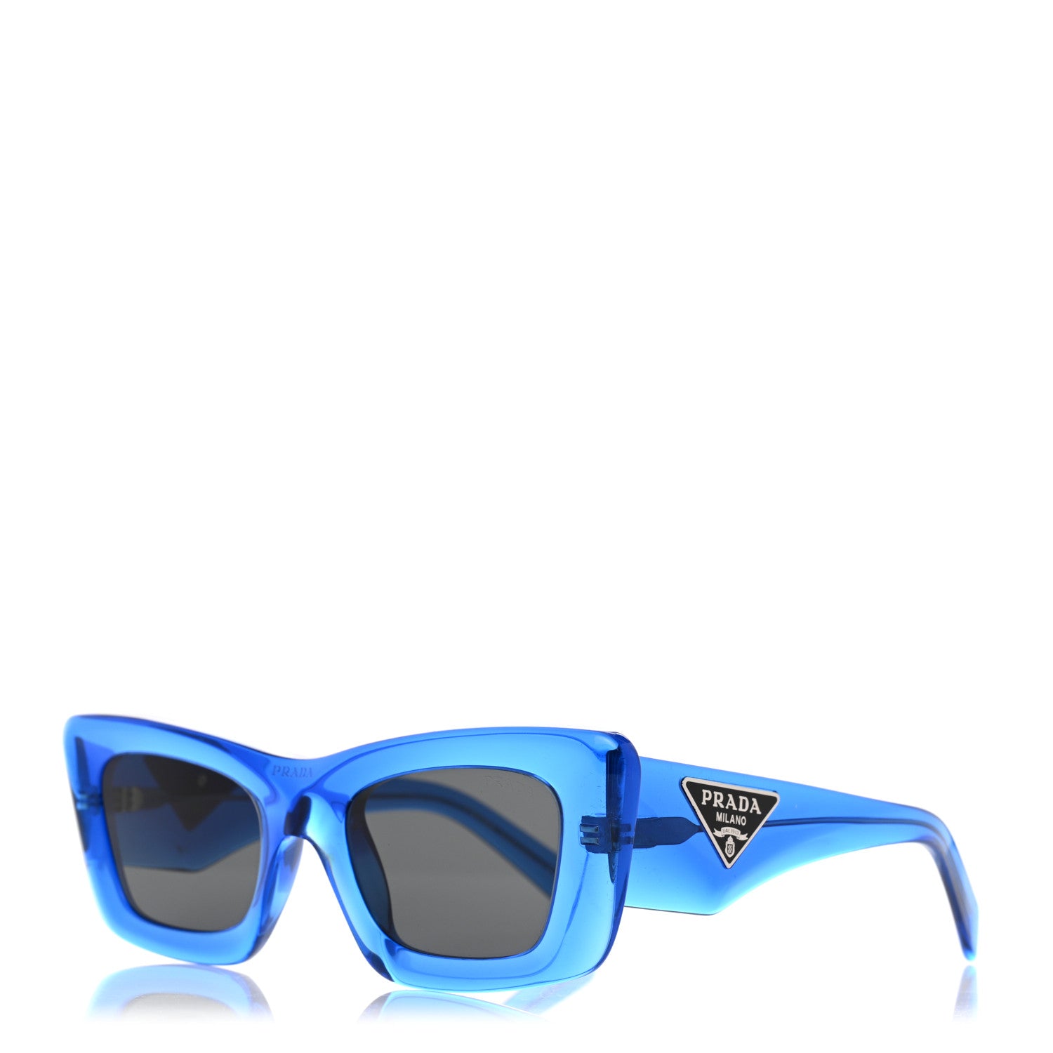 Prada Acetate Symbole Sunglasses SPR 13Z Blue 1 of 8