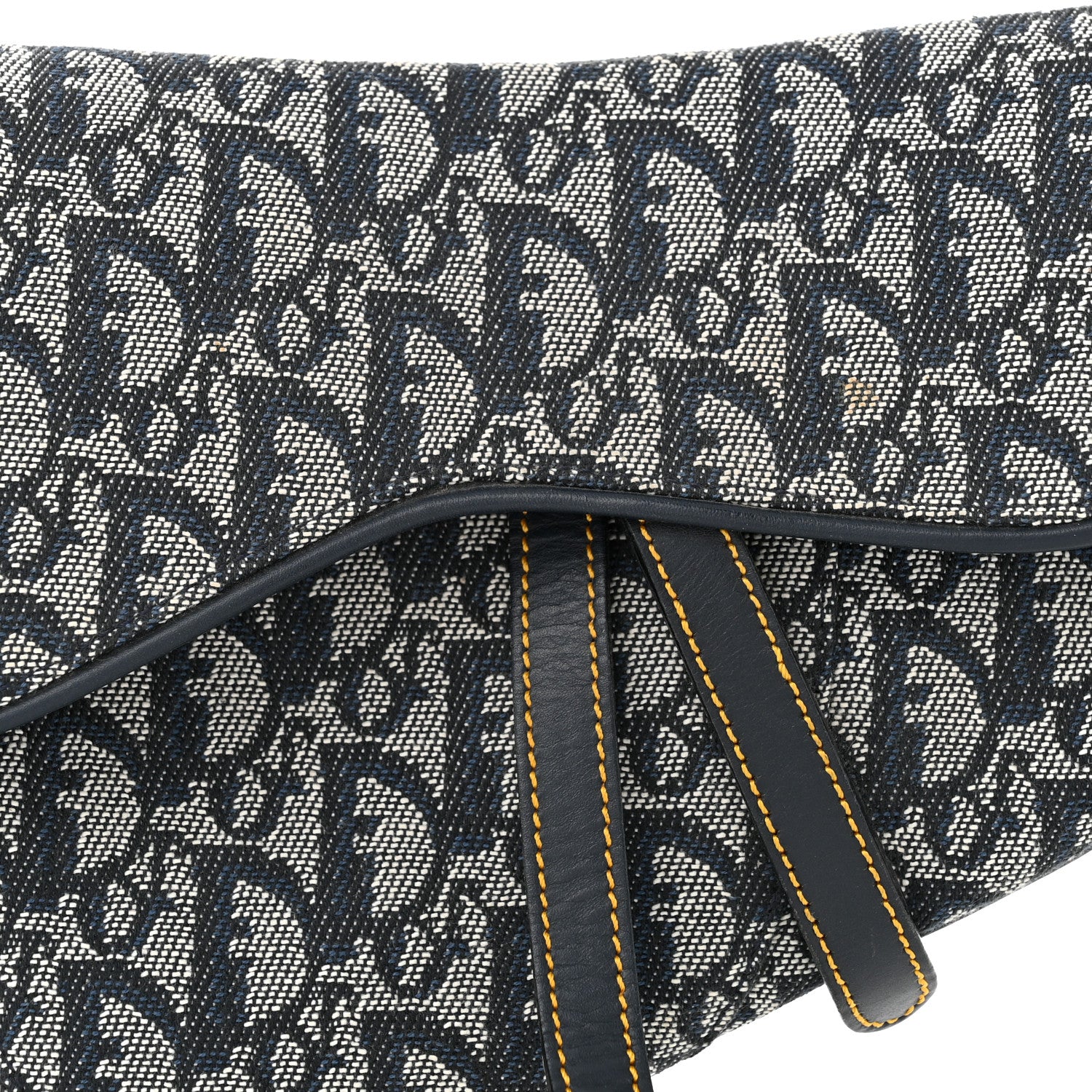 Christian Dior Monogram Saddle Bag Blue 8 of 10