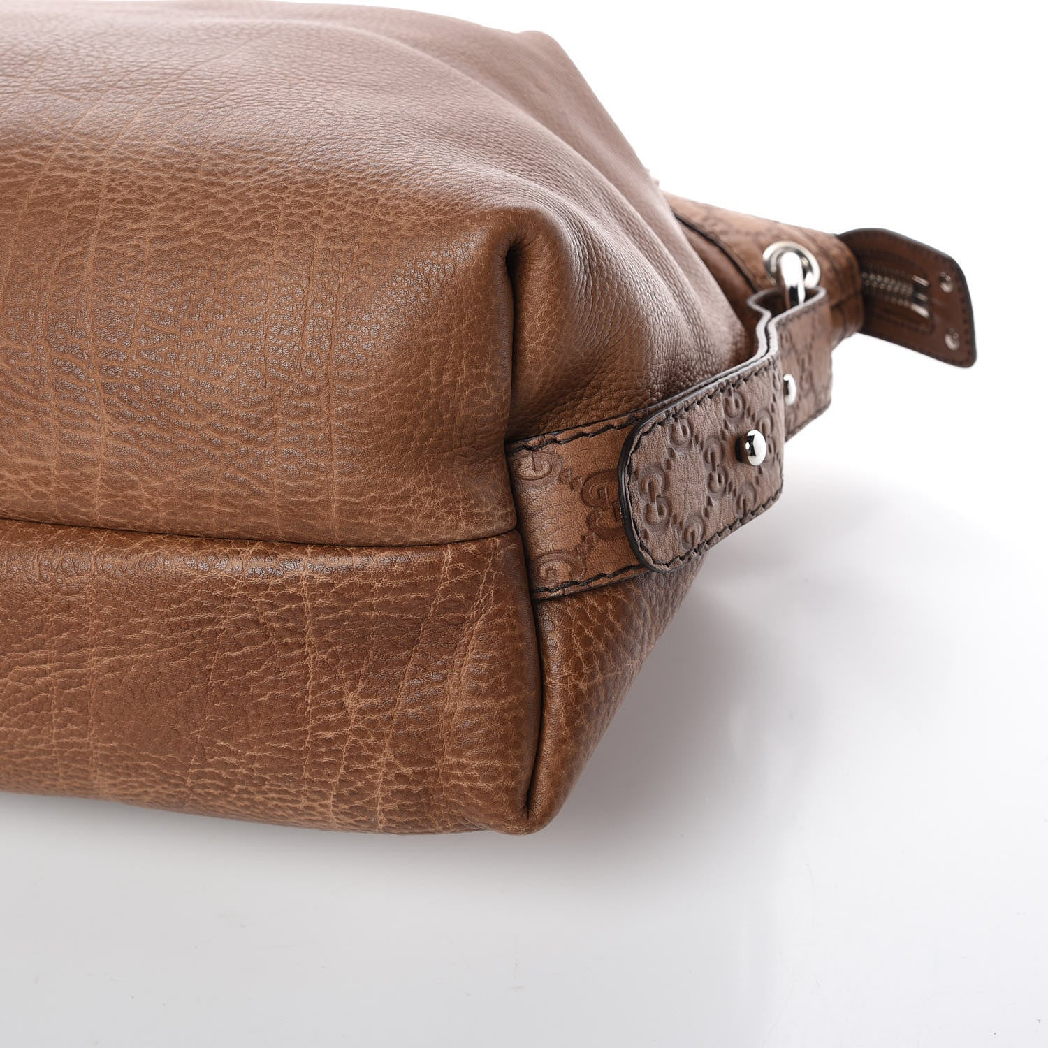Gucci Calfskin Large Bamboo Bar Shoulder Bag Light Brown 9 of 9