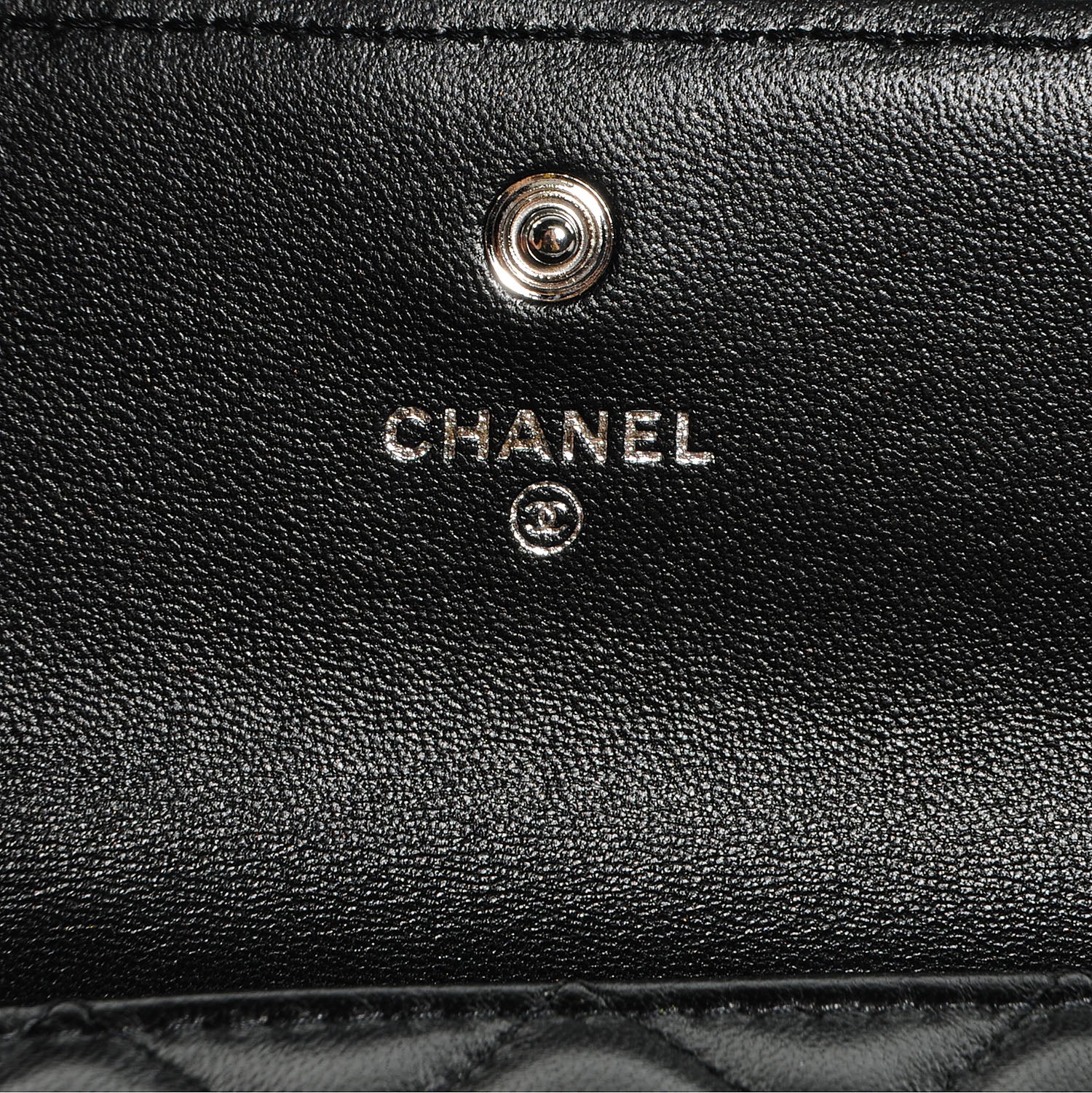 Chanel Lambskin Quilted Boy Flap Wallet Black 6 of 9