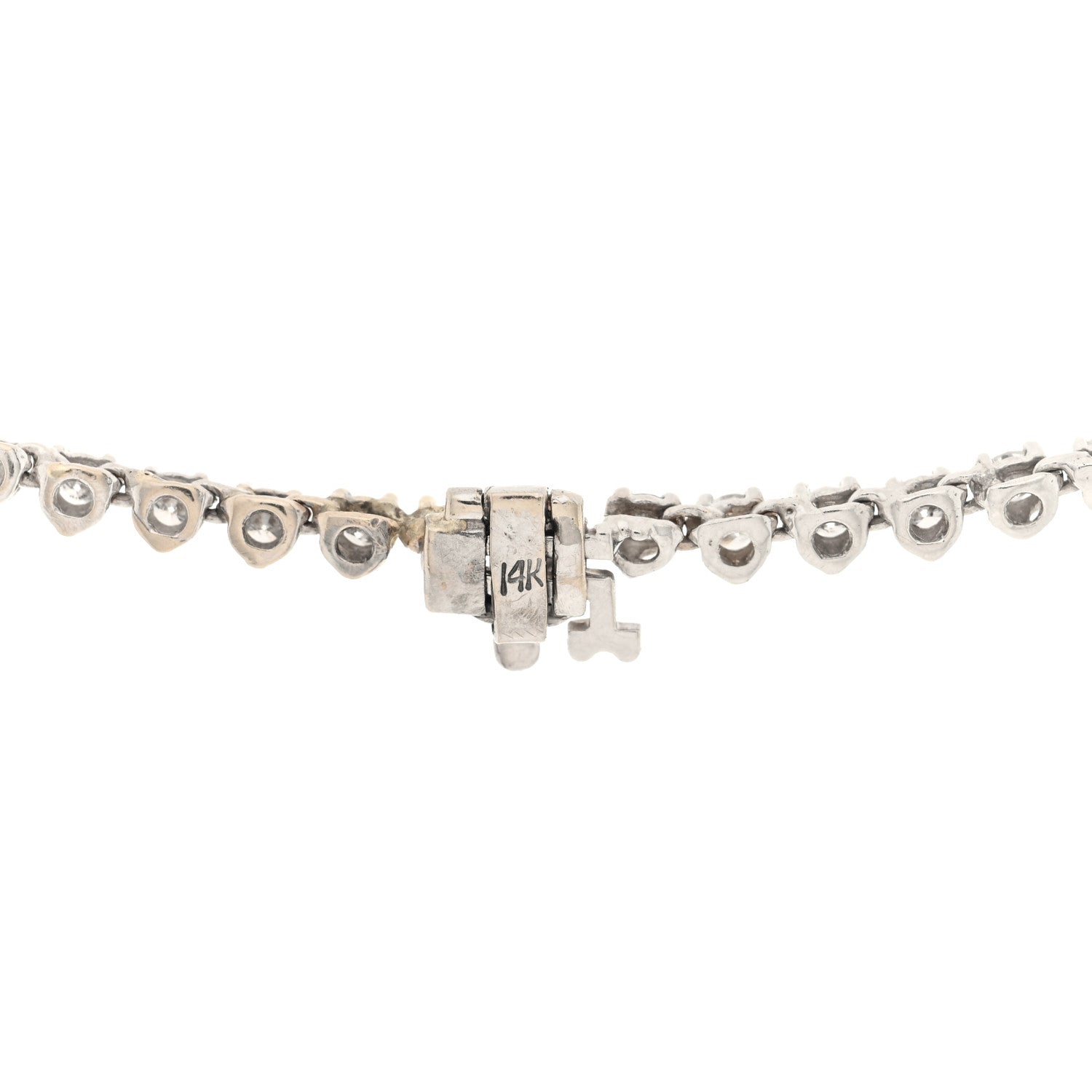 Parker & West by FASHIONPHILE 14K White Gold Diamond 10.77ctw Riviera Necklace 5 of 6