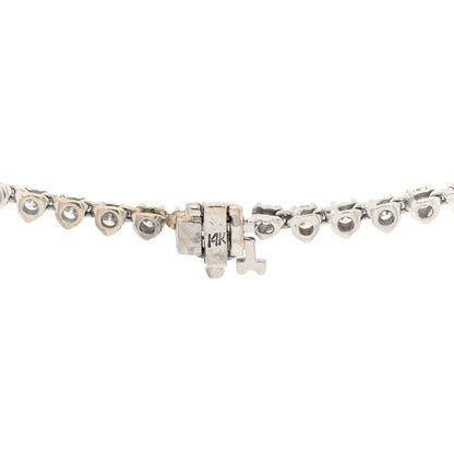 Parker & West by FASHIONPHILE 14K White Gold Diamond 10.77ctw Riviera Necklace 5 of 6