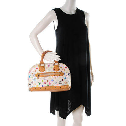 Louis Vuitton Monogram Multicolor Alma White 4 of 10