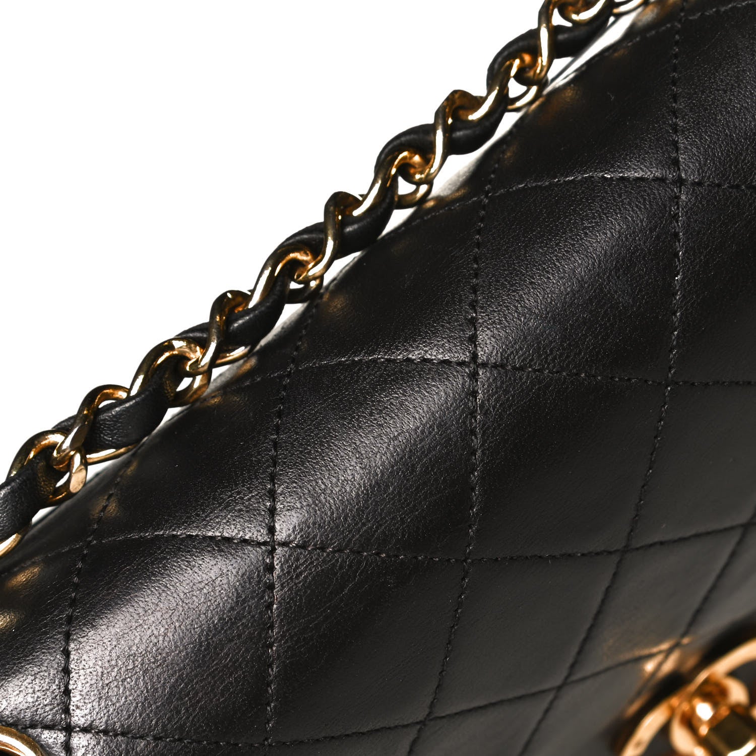 Chanel Lambskin Quilted Small Double Flap Black 11 of 14