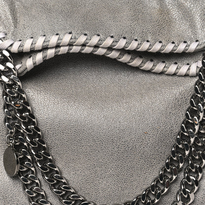 Stella McCartney Shaggy Deer Mini Falabella Fold Over Tote Light Grey 9 of 11