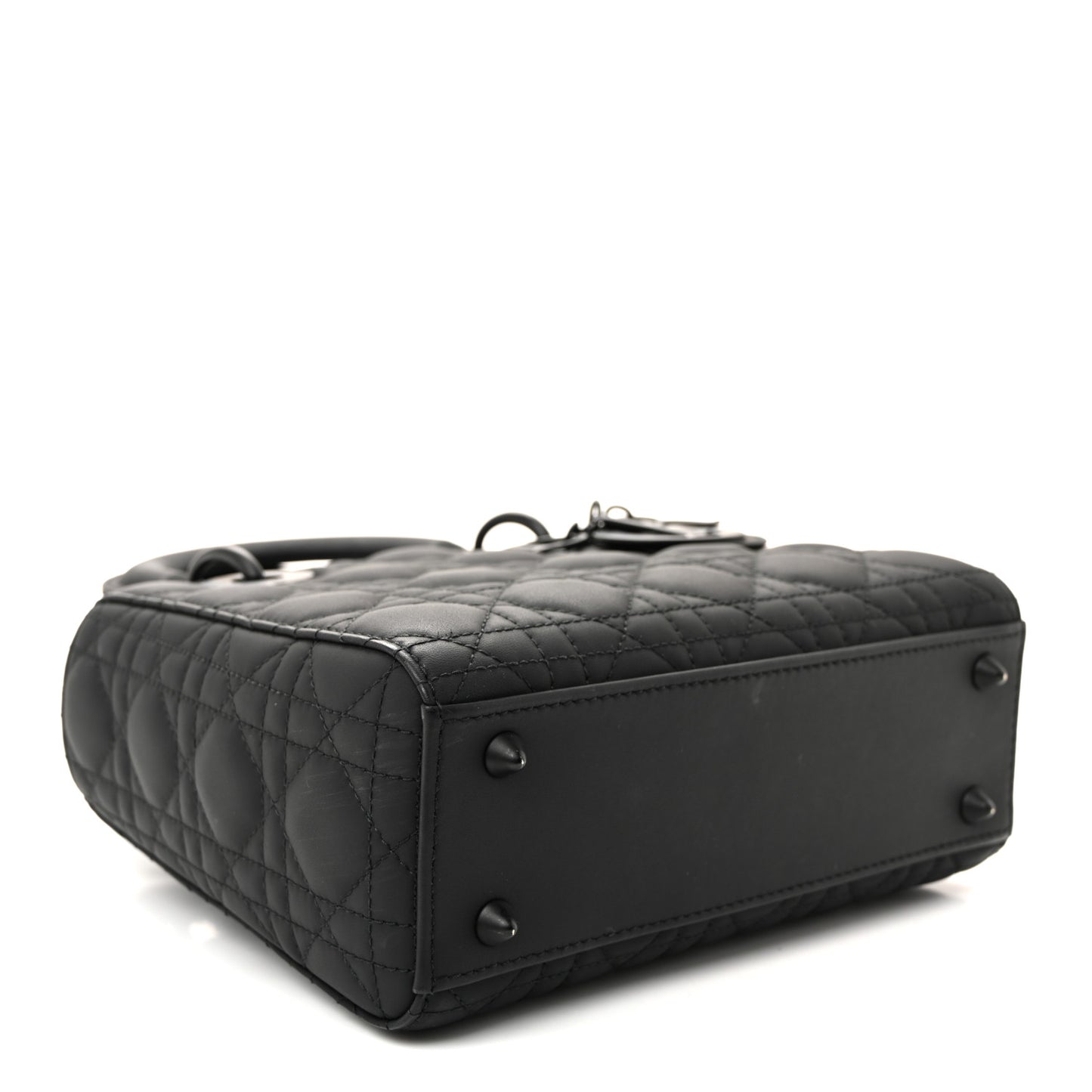 Ultra Matte Calfskin Cannage Small My ABCDior Lady Dior Black