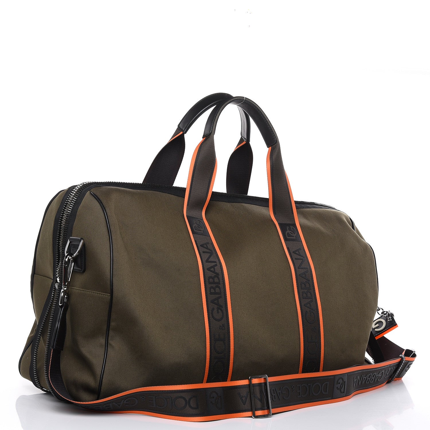 Dolce & Gabbana Canvas Logo Duffle Bag Green 3 of 13