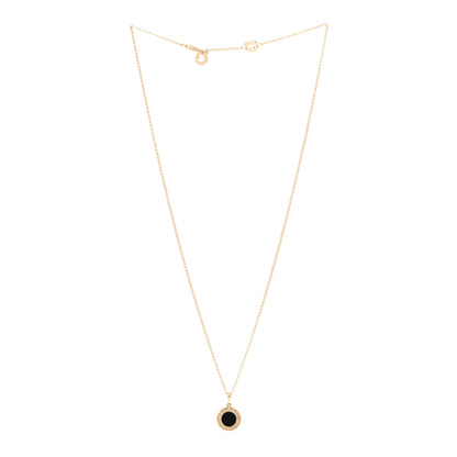 Bulgari 18K Yellow Gold Black Onyx BVLGARI BVLGARI Pendant Necklace 3 of 4