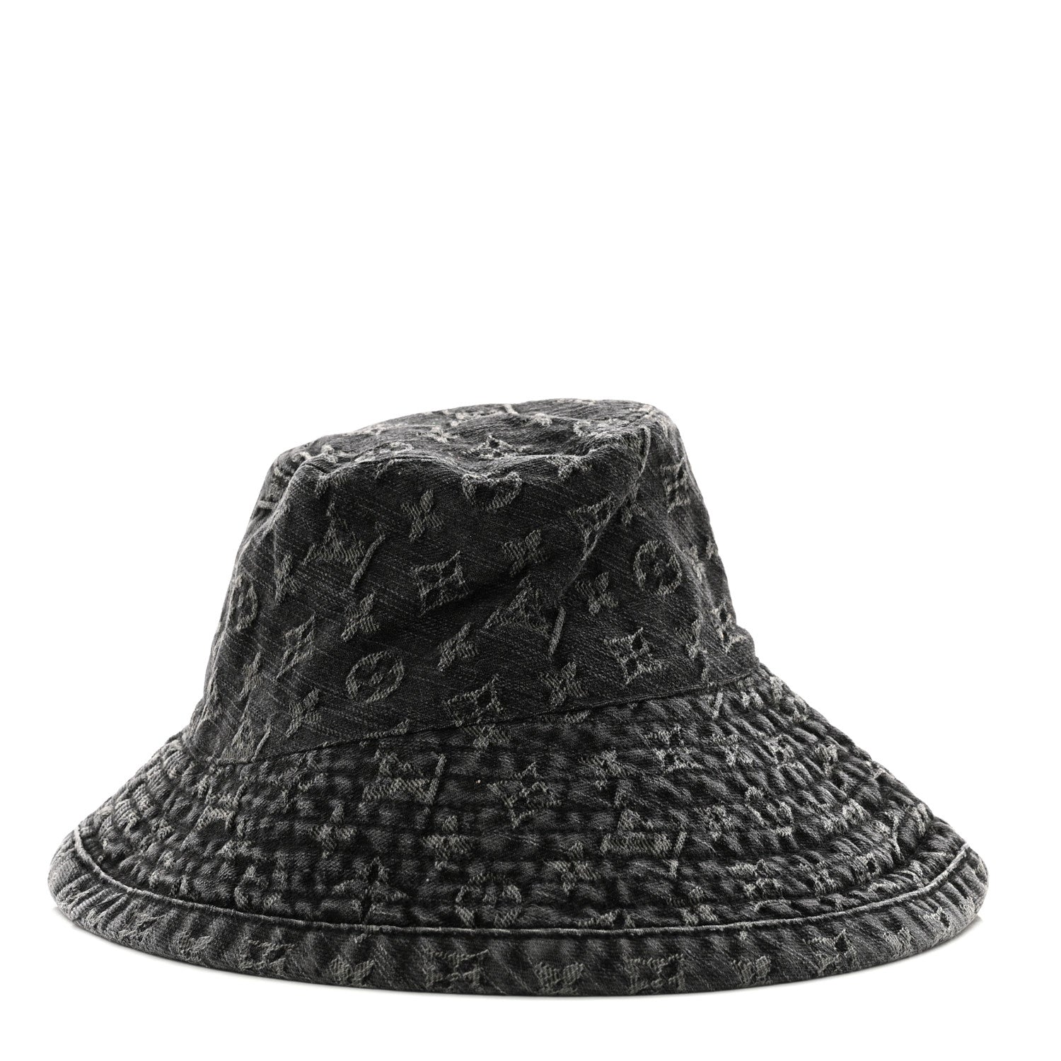 Louis Vuitton Monogram Denim Bucket Hat Black 5 of 7