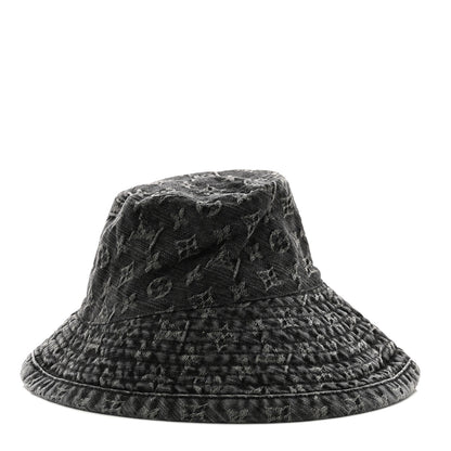 Louis Vuitton Monogram Denim Bucket Hat Black 5 of 7