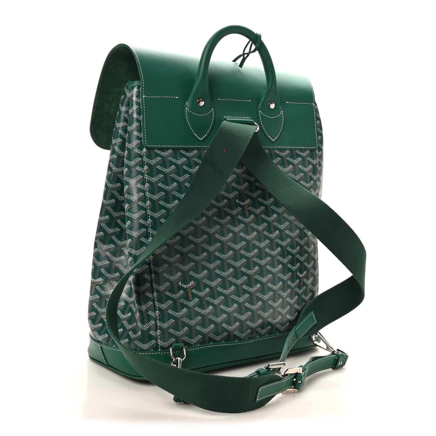 Goyard Goyardine Calfskin Alpin MM Backpack Green 1812087