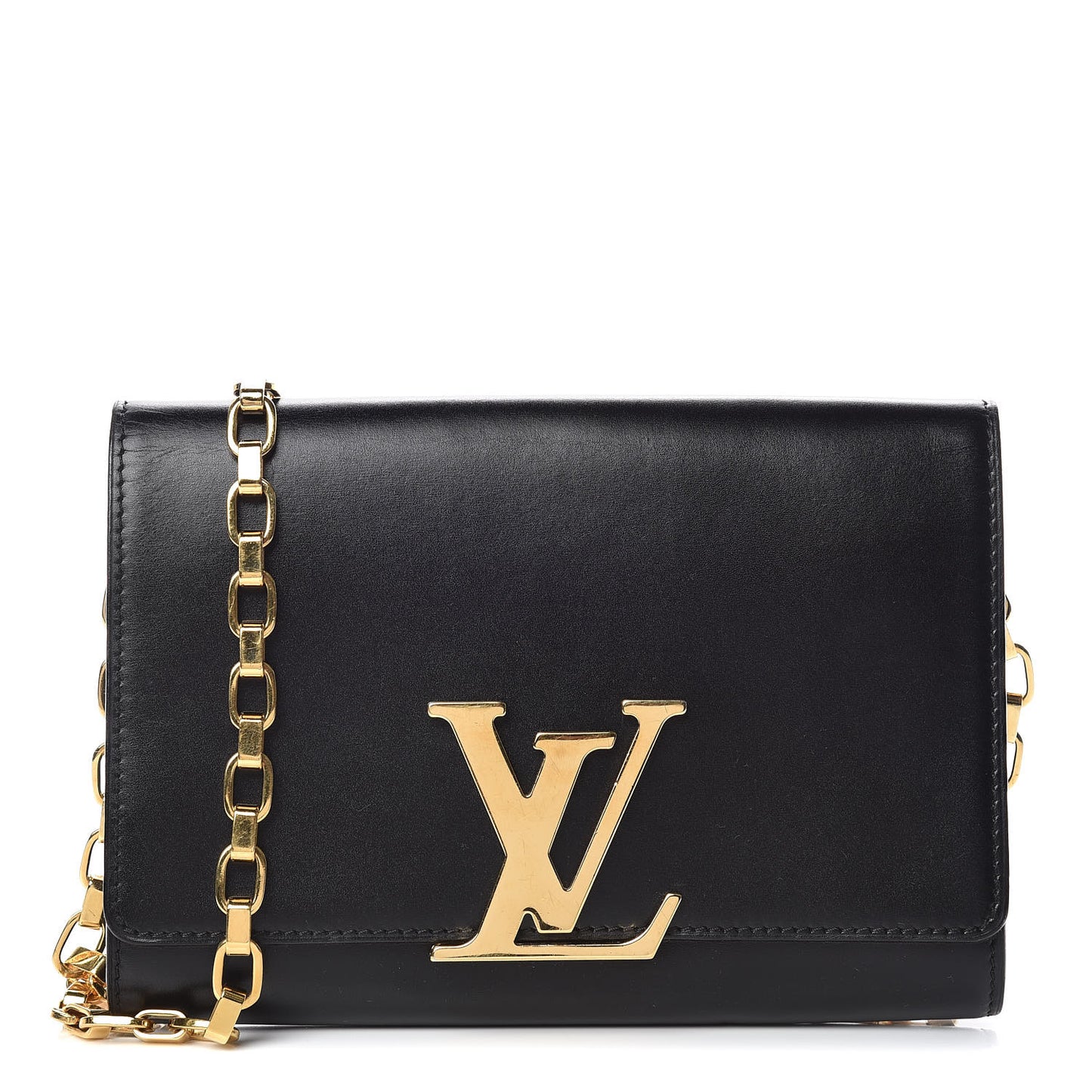 Calfskin Chain Louise GM Black