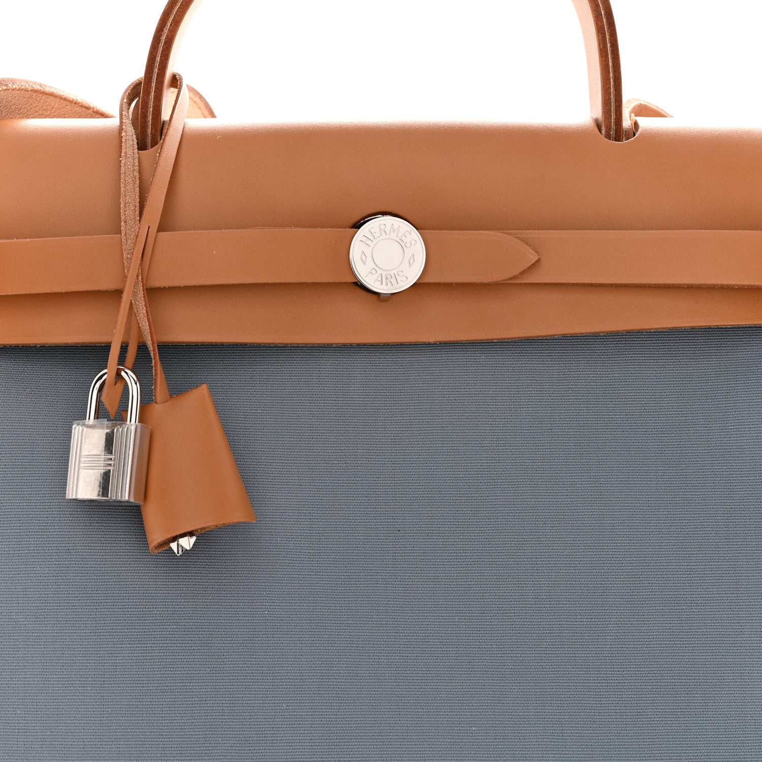 Hermes Military Toile Vache Hunter Herbag Zip PM 31 Bleu Lin 9 of 12