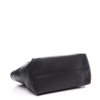Gucci Pebbled Calfskin Small Swing Tote Black 3 of 10