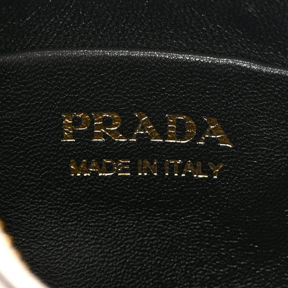 Prada Soft Calfskin Mini Arque Shoulder Bag White 6 of 10
