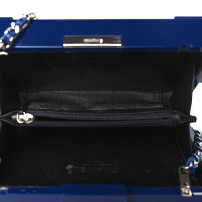 Chanel Plexiglass Boy Brick Lego Clutch Dark Blue 5 of 10