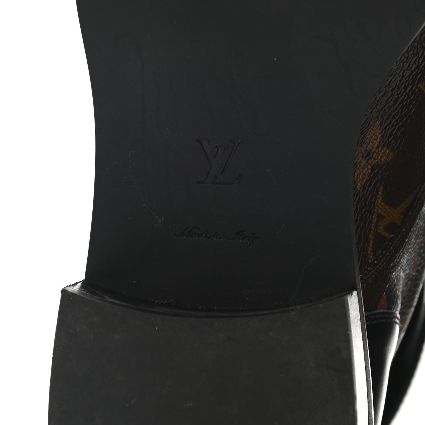 Calfskin Monogram Wonderland Flat Ranger Boots 40 Black