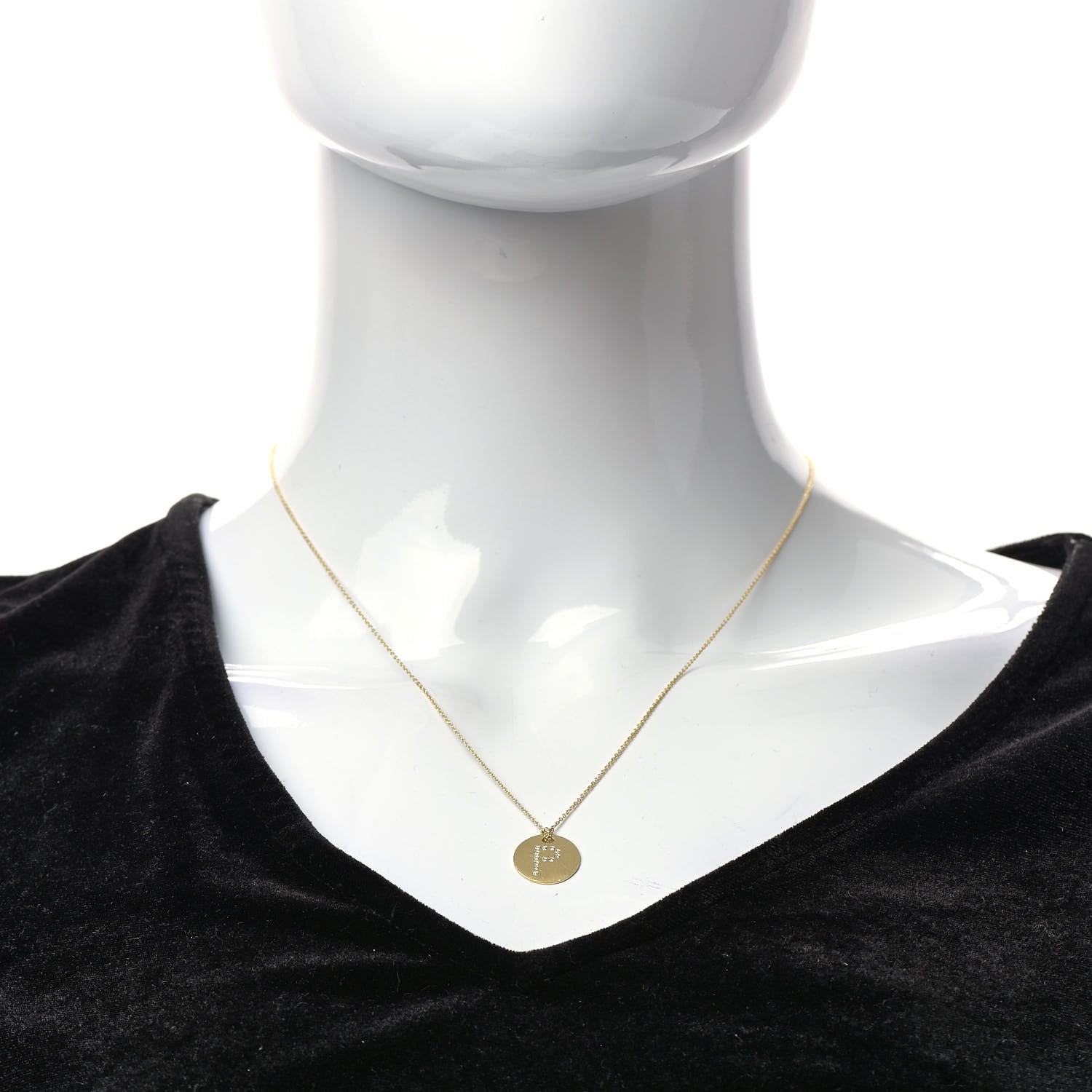 Roberto Coin 18K Yellow Gold Diamond Tiny Treasures Initial P Pendant Necklace 2 of 6