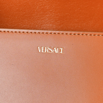 Versace Calfskin Medium Greca Goddess Shoulder Bag Caramel 6 of 11