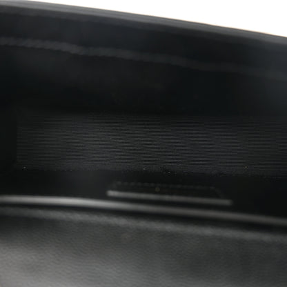 Saint Laurent Grain De Poudre Small Monogram Kate Satchel Black 5 of 11