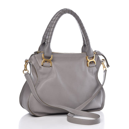 Chloe Calfskin Medium Marcie Satchel Cashmere Grey 3 of 8