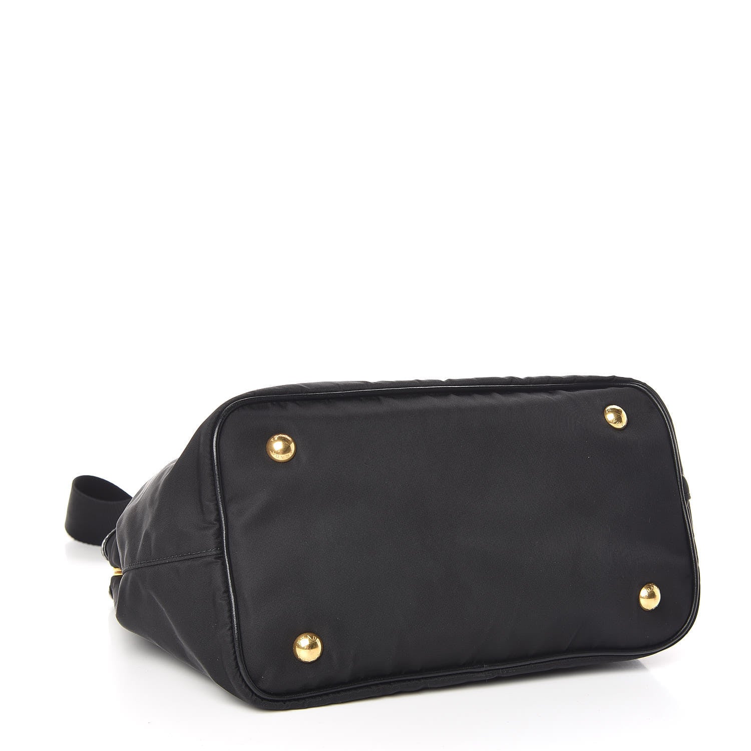 Prada Tessuto Nylon Soft Calf Tote Black 5 of 11