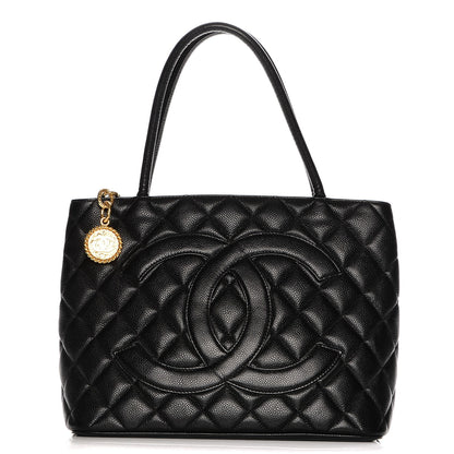 Chanel Caviar Quilted Medallion Tote Black 1 of 9