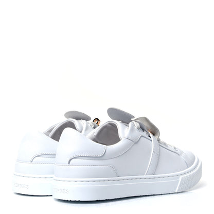 Hermes Calfskin Day Sneakers 37 White 3 of 10
