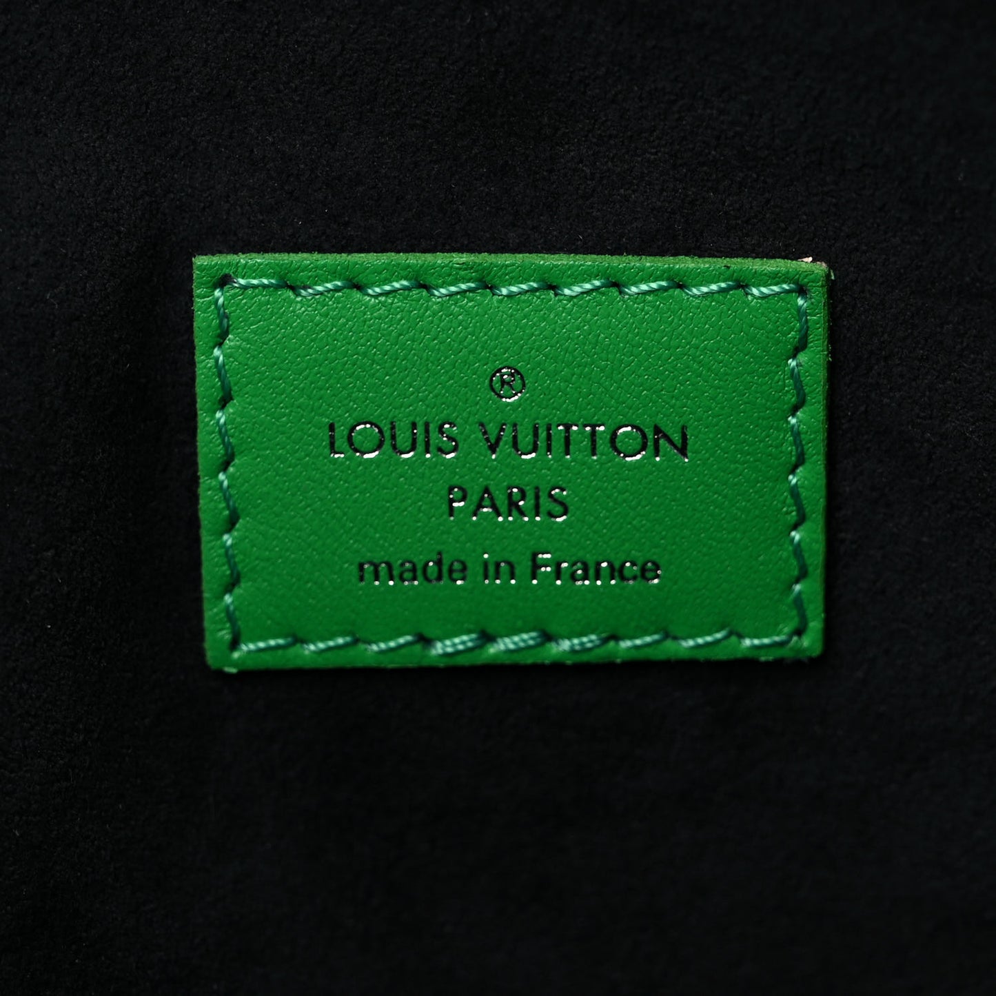 Lambskin Embossed Monogram Coussin PM LV Motion Green