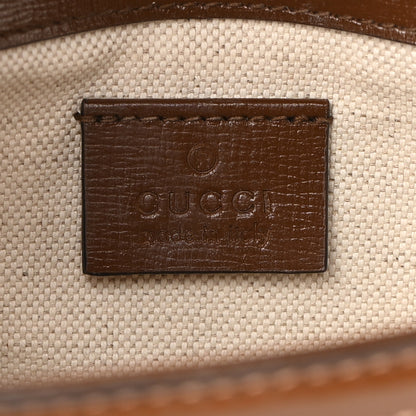 Gucci GG Supreme Monogram Web Mini Horsebit 1955 Shoulder Bag Beige Brown Sugar 6 of 11