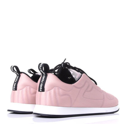 Fendi Nylon FFreedom Sneakers 38 White Rosa 4 of 11