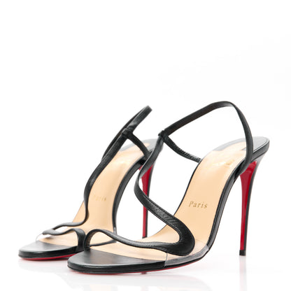 Christian Louboutin Nappa Rosalie 100 Sandals 38 Black 3 of 8