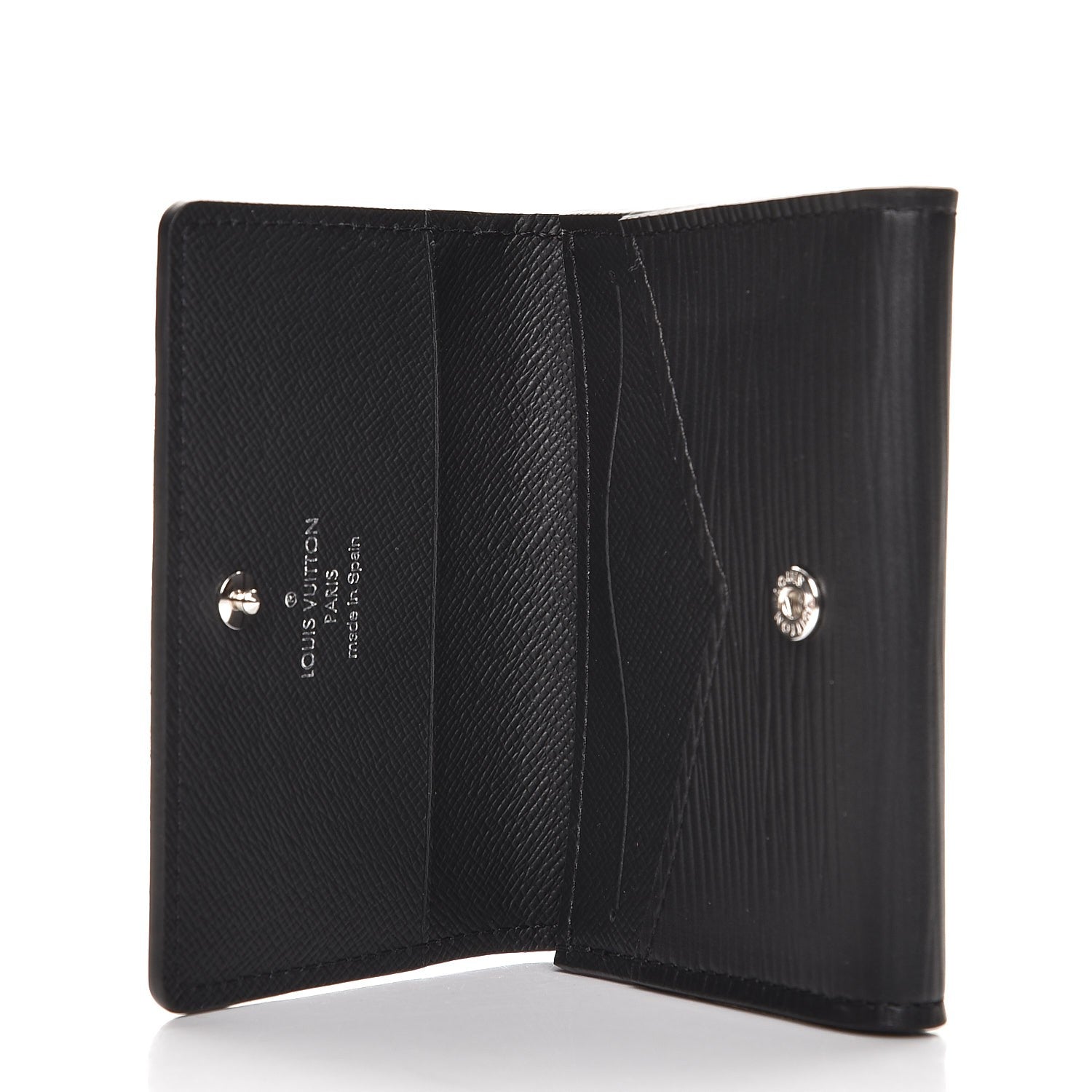 Louis Vuitton Epi Enveloppe Carte De Visite Black 230000