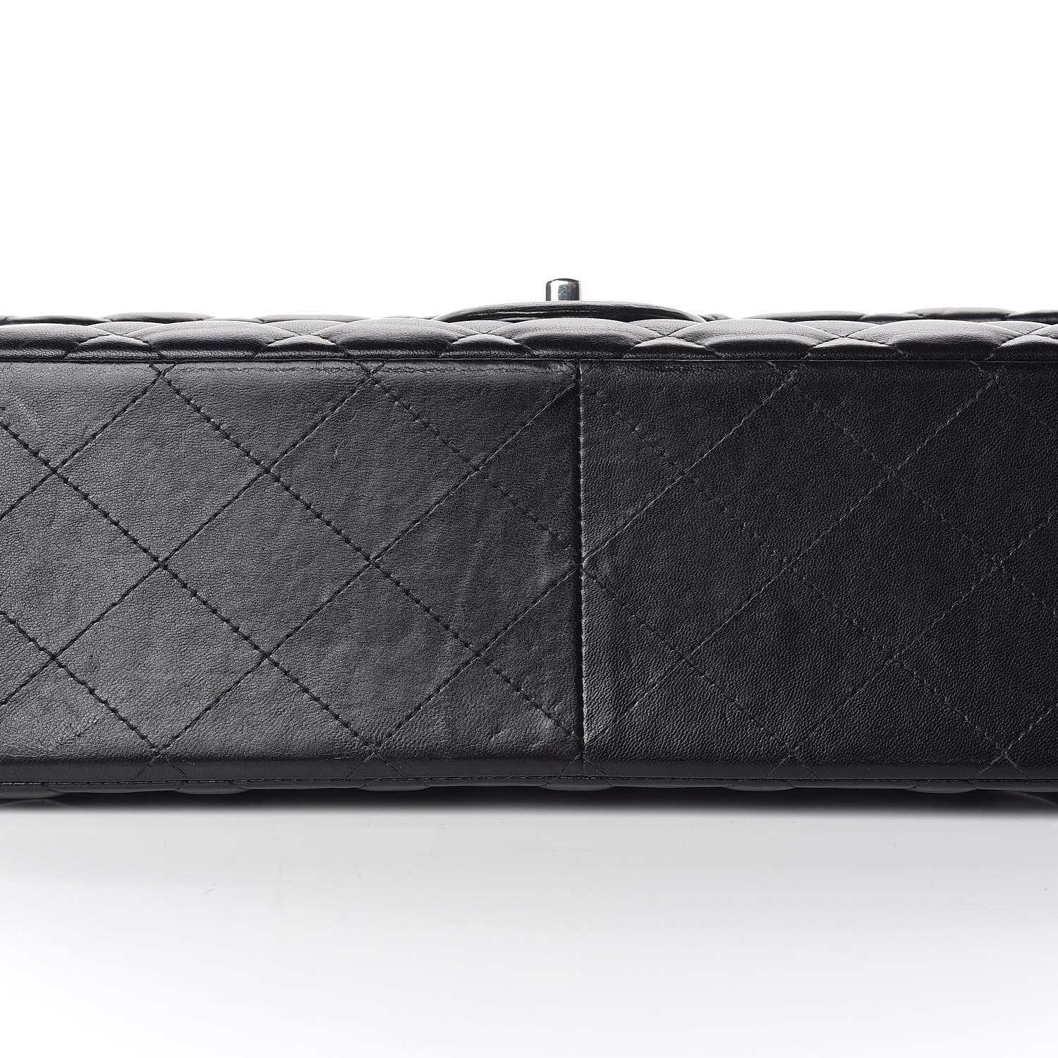 Chanel Lambskin Quilted Jumbo Double Flap Black 11 of 11
