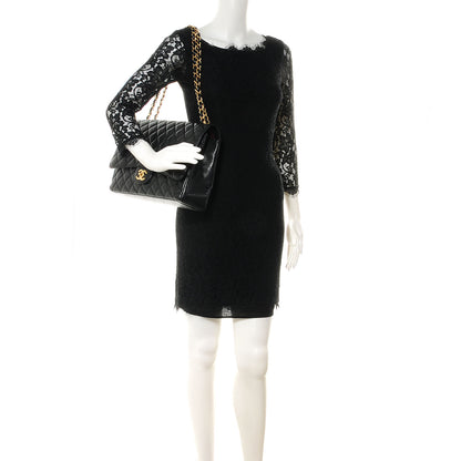 Chanel Caviar Quilted Maxi Double Flap Black 2 of 10