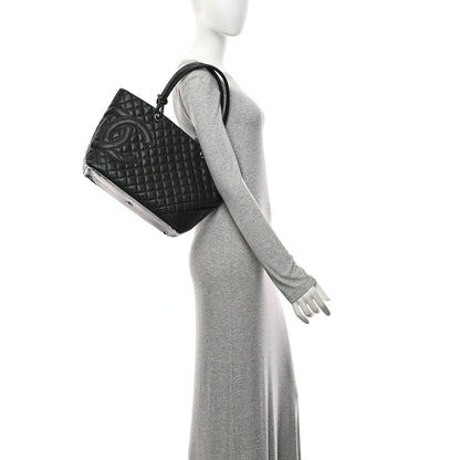Chanel Calfskin Quilted Large Cambon Tote Black 2 of 10