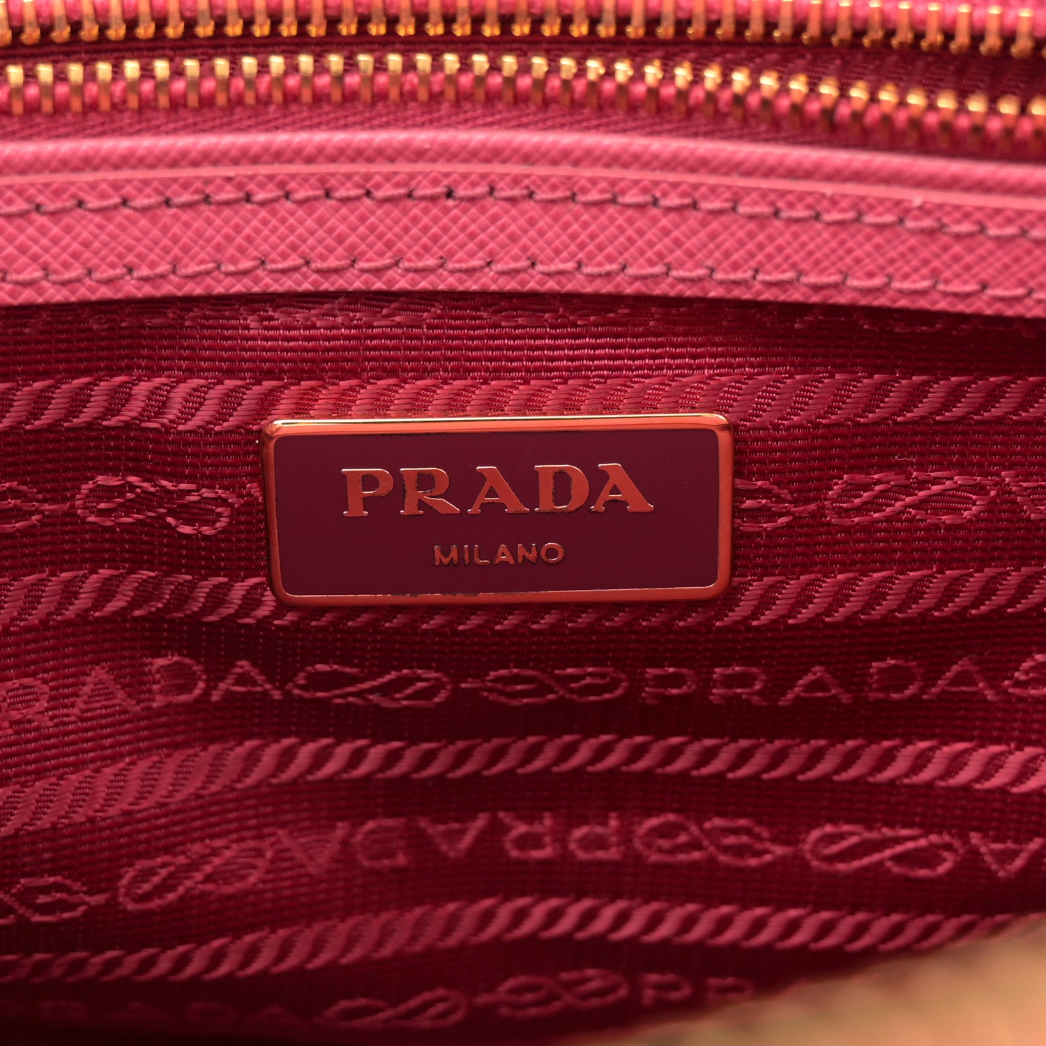Prada Saffiano Lux Mini Galleria Double Zip Tote Tamaris 6 of 12