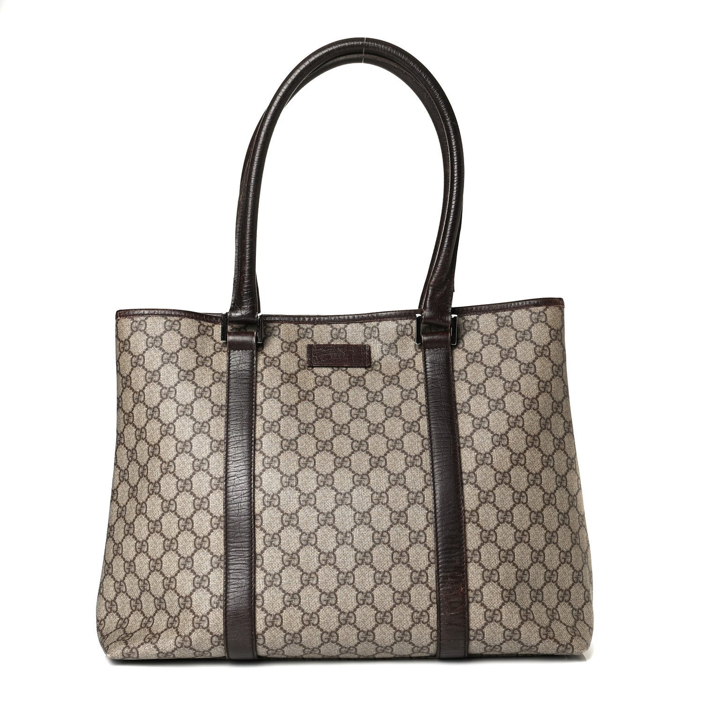 GG Plus Monogram Medium Joy Tote Dark Brown