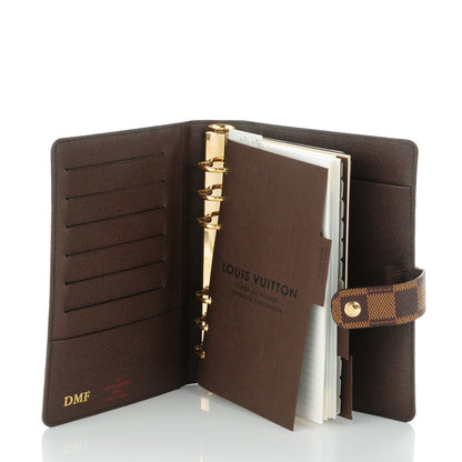 Louis Vuitton Damier Ebene Medium Ring Agenda Cover 5 of 8