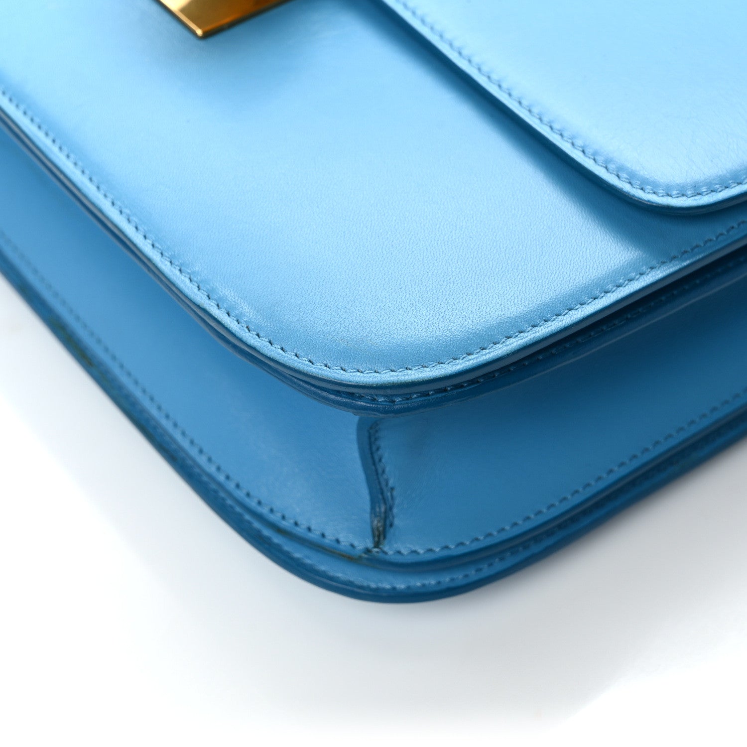 Celine Box Calfskin Medium Classic Box Flap Bag Blue 11 of 11