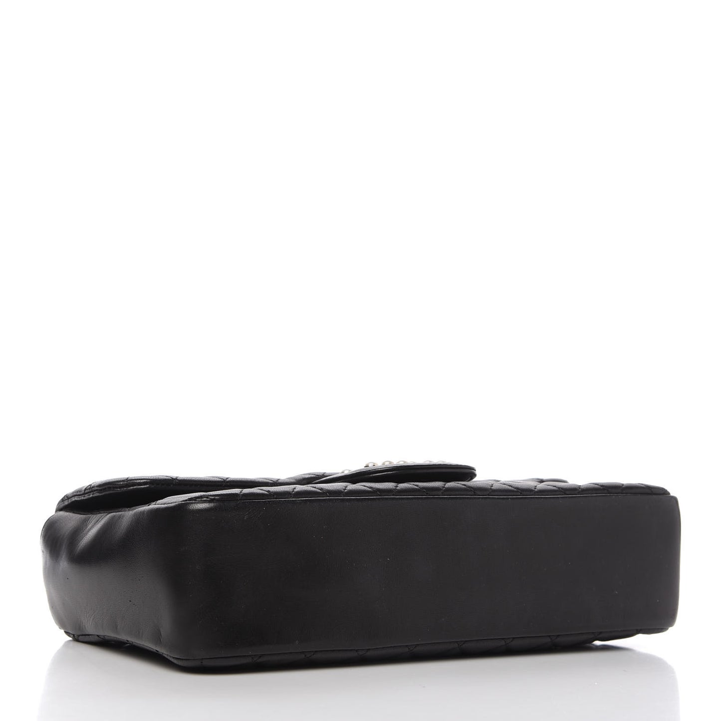 Lambskin Quilted Medium Westminster Pearl Flap Black