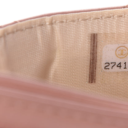 Chanel Aged Calfskin Quilted Gabrielle Card Holder Wallet Light Pink 10 of 11