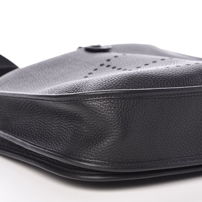 Hermes Taurillon Clemence Evelyne III PM Black 5 of 10