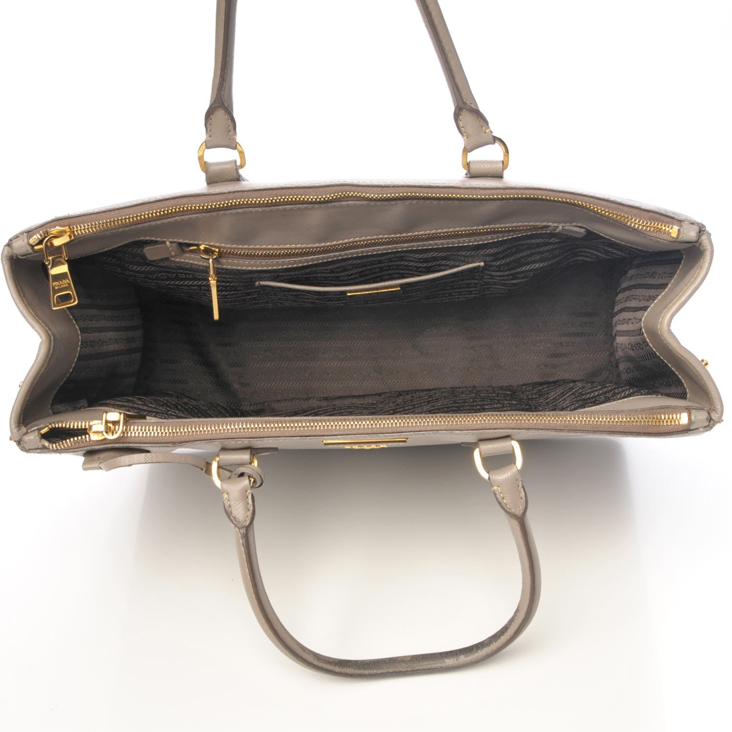Prada Saffiano Lux Extra Large Galleria Double Zip Tote Argilla 5 of 26