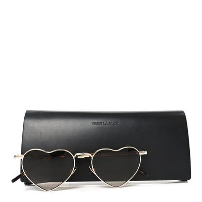 Saint Laurent Metal Heart Frame Loulou SL301 Sunglasses Gold 7 of 7