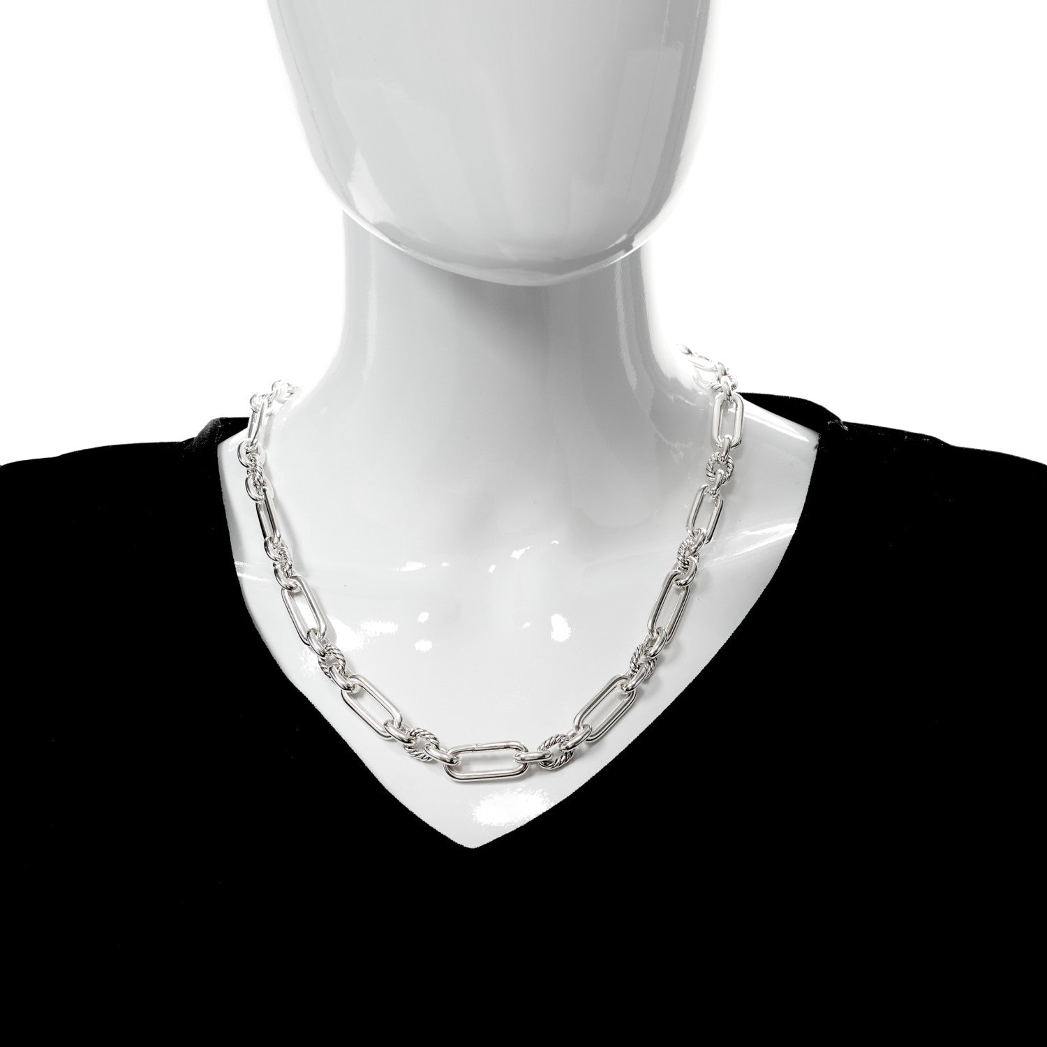 David Yurman Sterling Silver 9.8mm Lexington Chain Necklace 21" 3 of 5