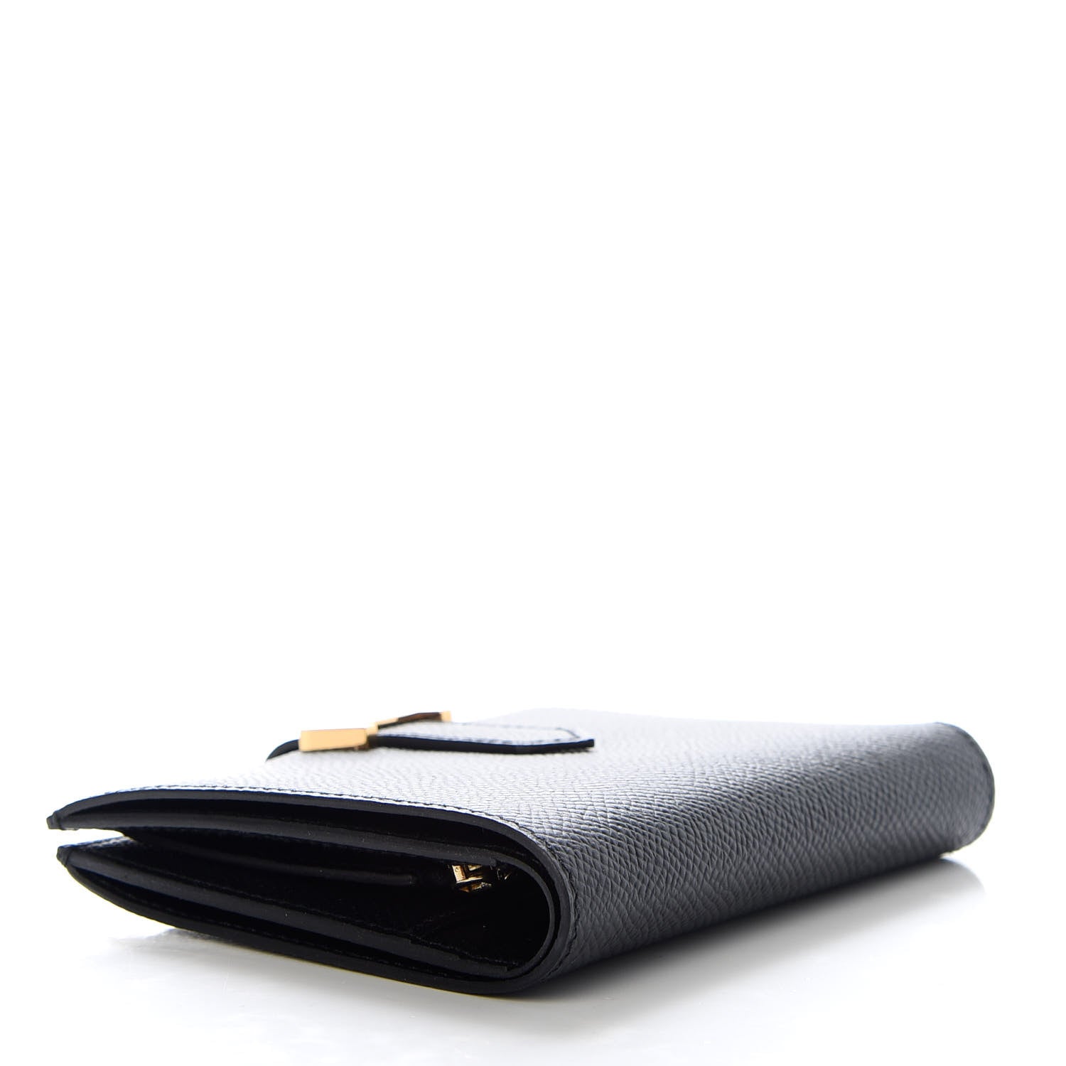 Hermes Epsom Bearn Compact Wallet Black 4 of 7
