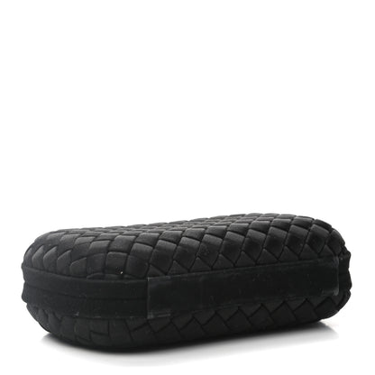 Bottega Veneta Satin Intreccio Impero Knot Clutch Black 4 of 6
