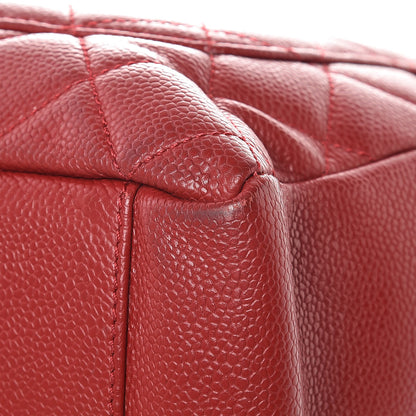 Chanel Caviar Quilted Grand Shopping Tote GST Red 11 of 12