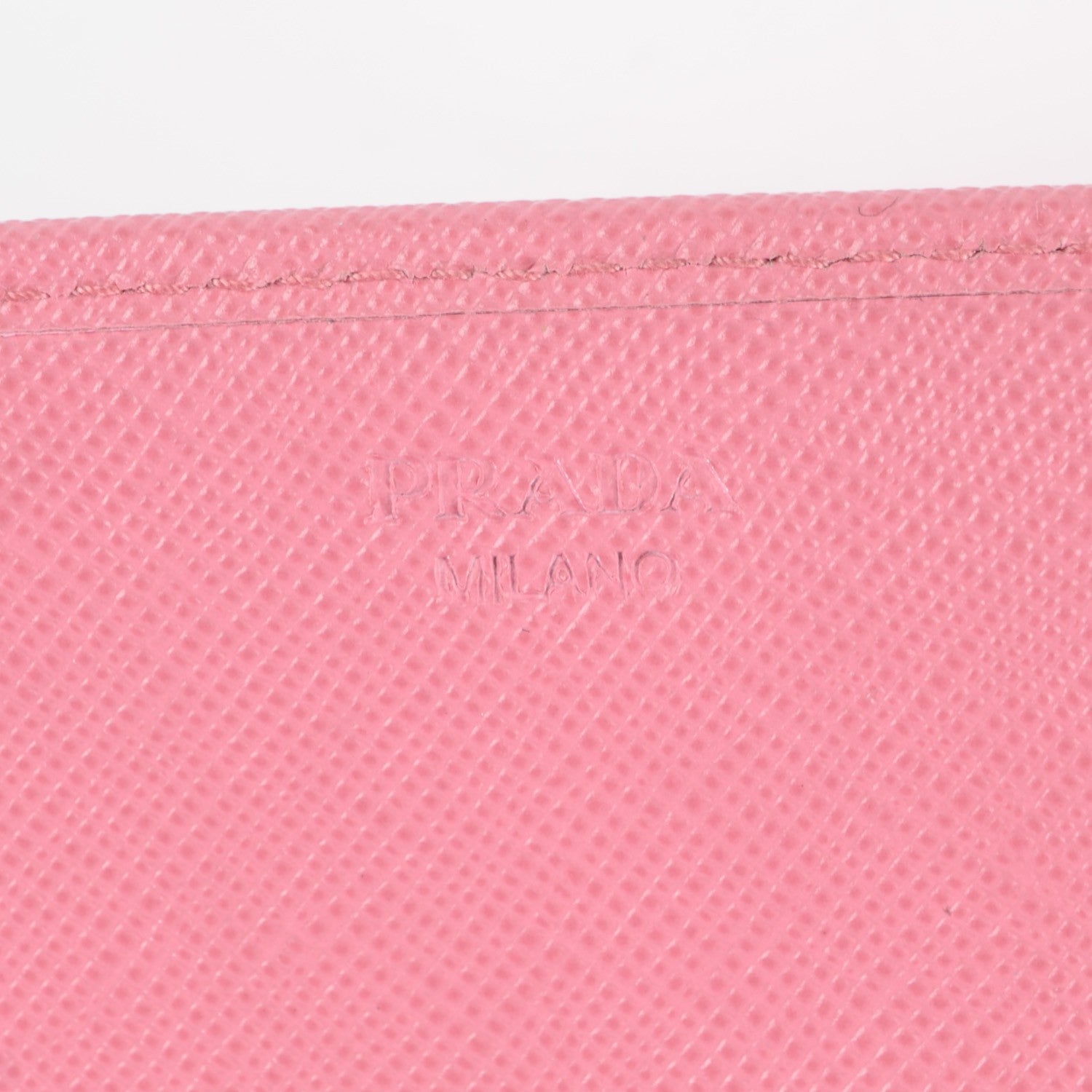 Prada Saffiano Metal Continental Flap Wallet Geranio 7 of 9